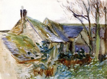  bach - Cottage in Bergisch Gladbach Gloucestershire John Singer Sargent Aquarell